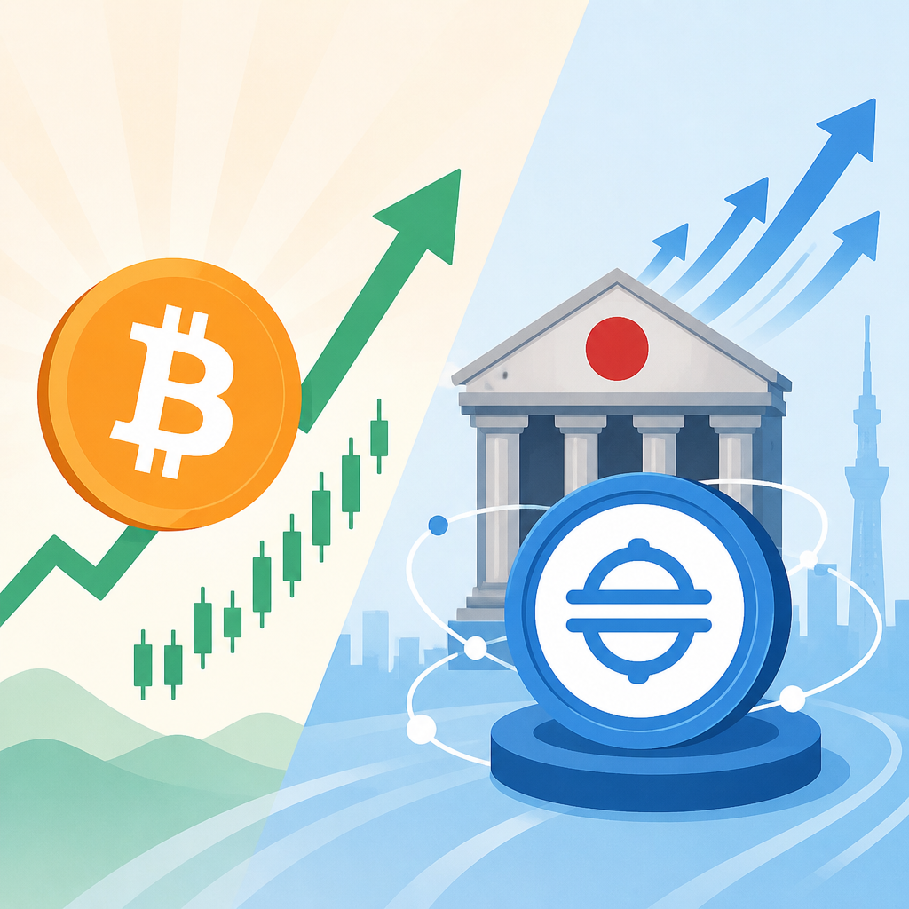 Bitcoin反彈，日銀系穩定幣加速
