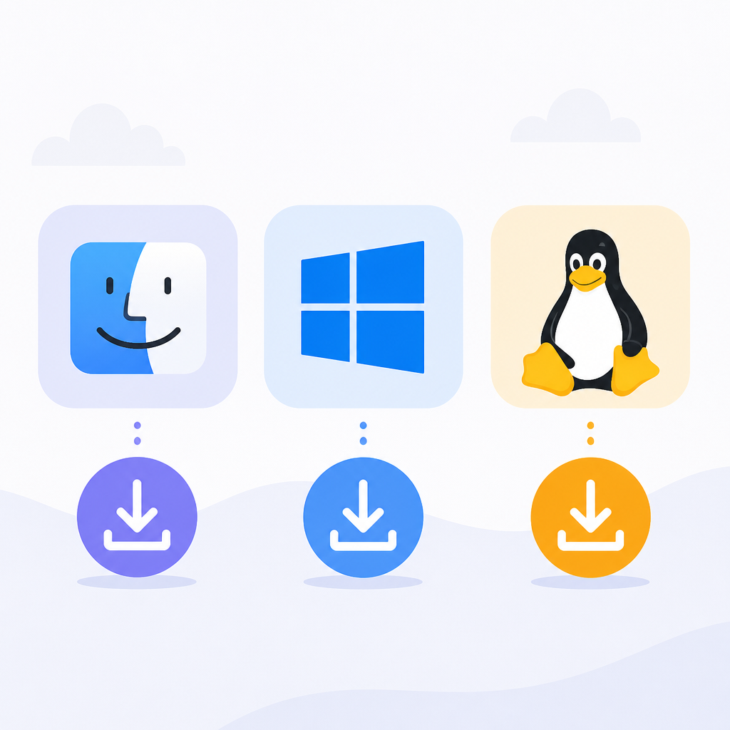 Cursor downloads for macOS, Windows, and Linux