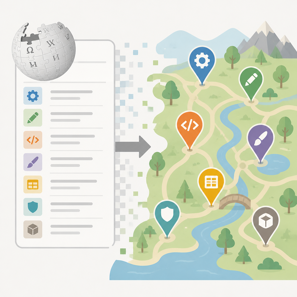 Wikipedia’s software list turns into a tool map