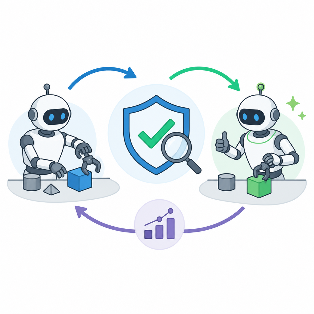 VERITAS lets robots verify and improve at runtime