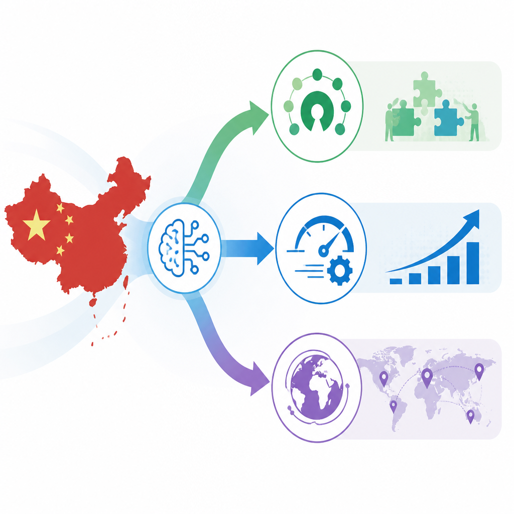 中國 AI 轉向:開源、效率、出海