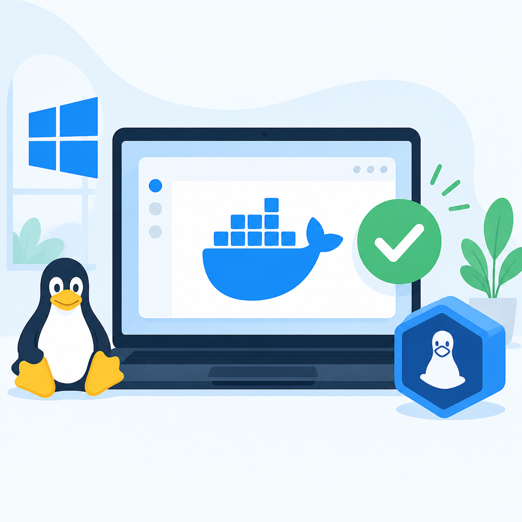 Windows Docker Desktop installs cleanly with WSL 2