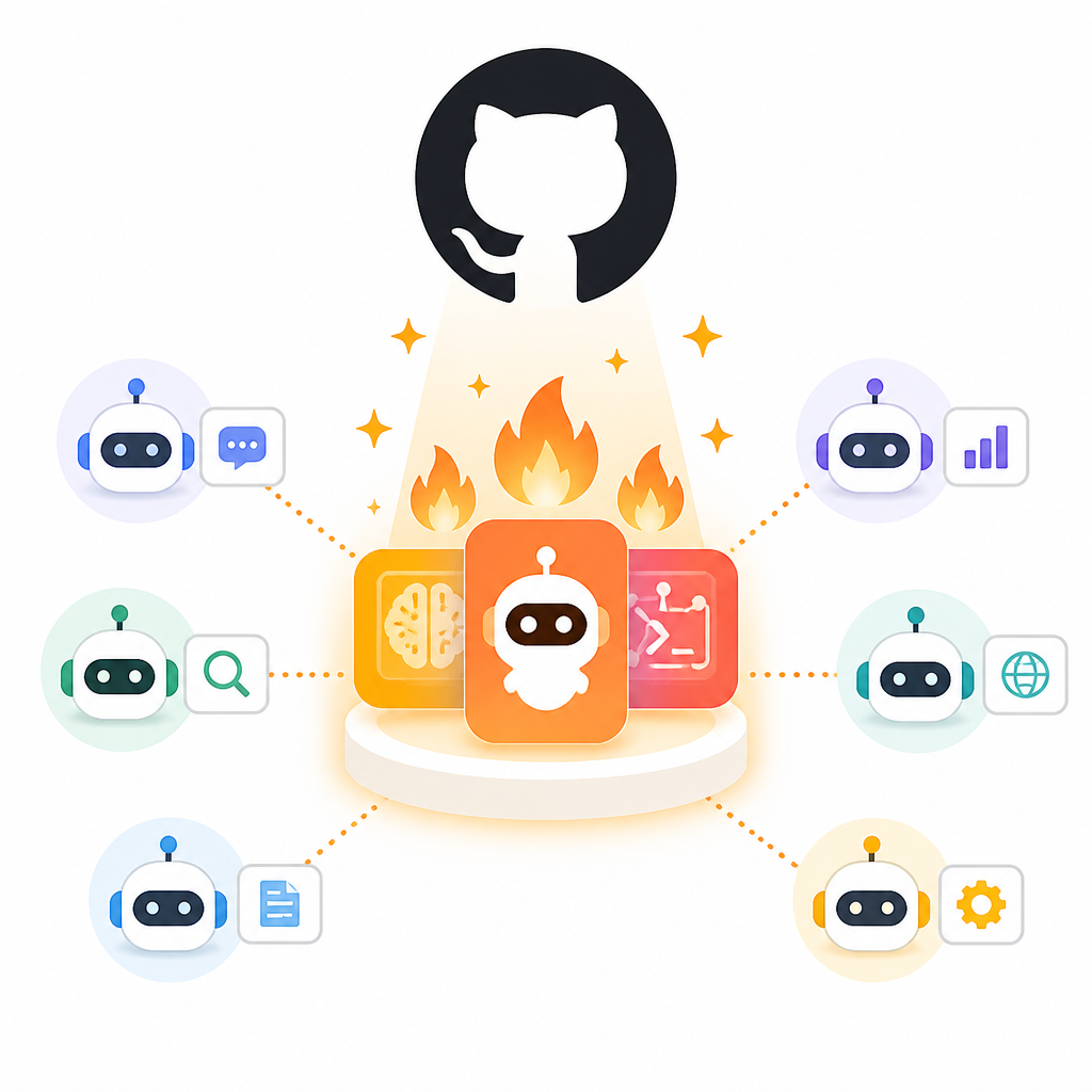 GitHub’s hottest repos are AI agent tools