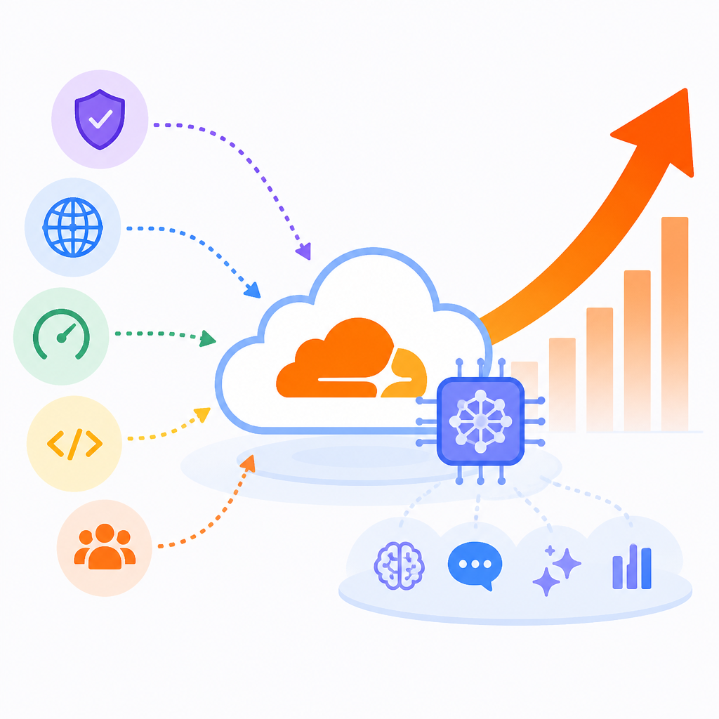 Cloudflare 的 AI 轉向成主多頭理由