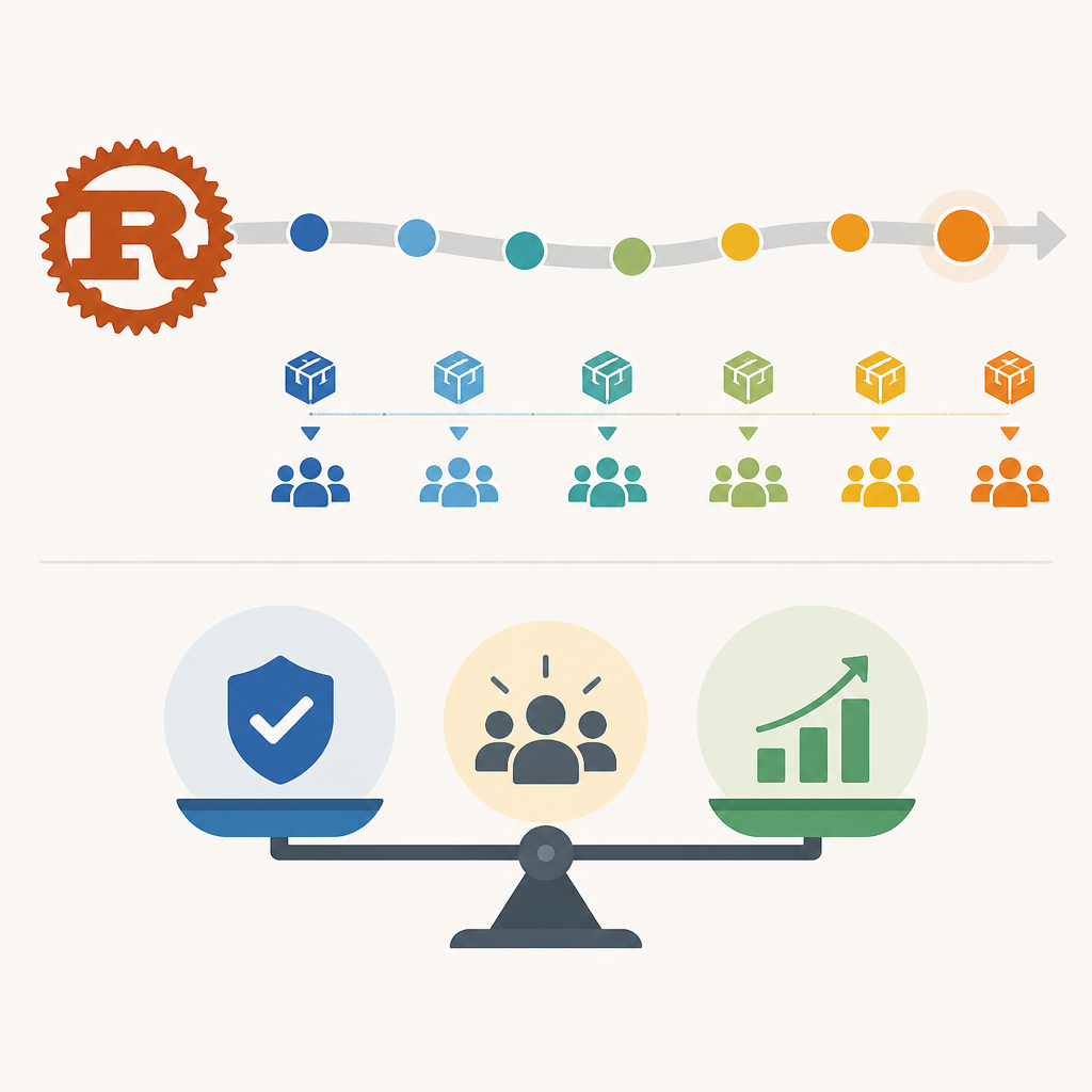 Rust’s rolling release model is the right tradeoff for teams