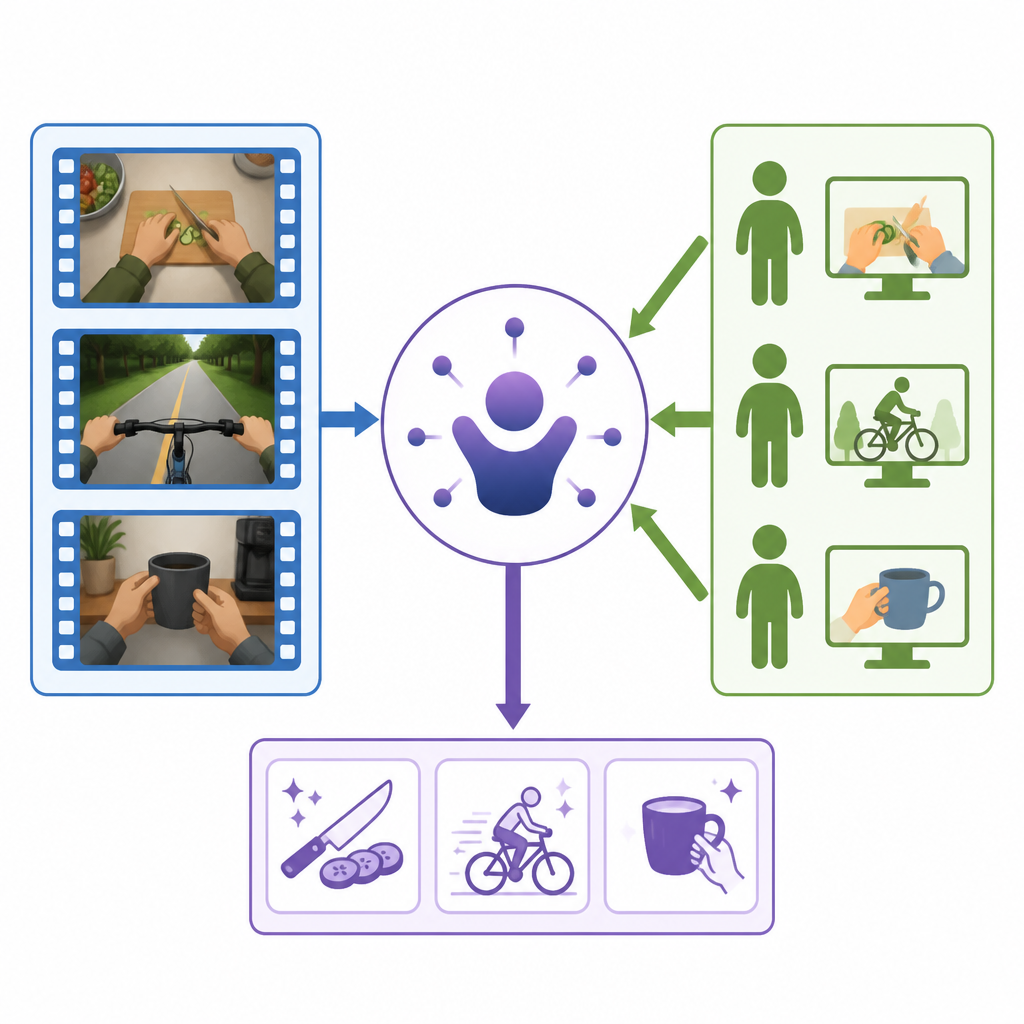 UNIEGO unifies egocentric video with proxy teachers