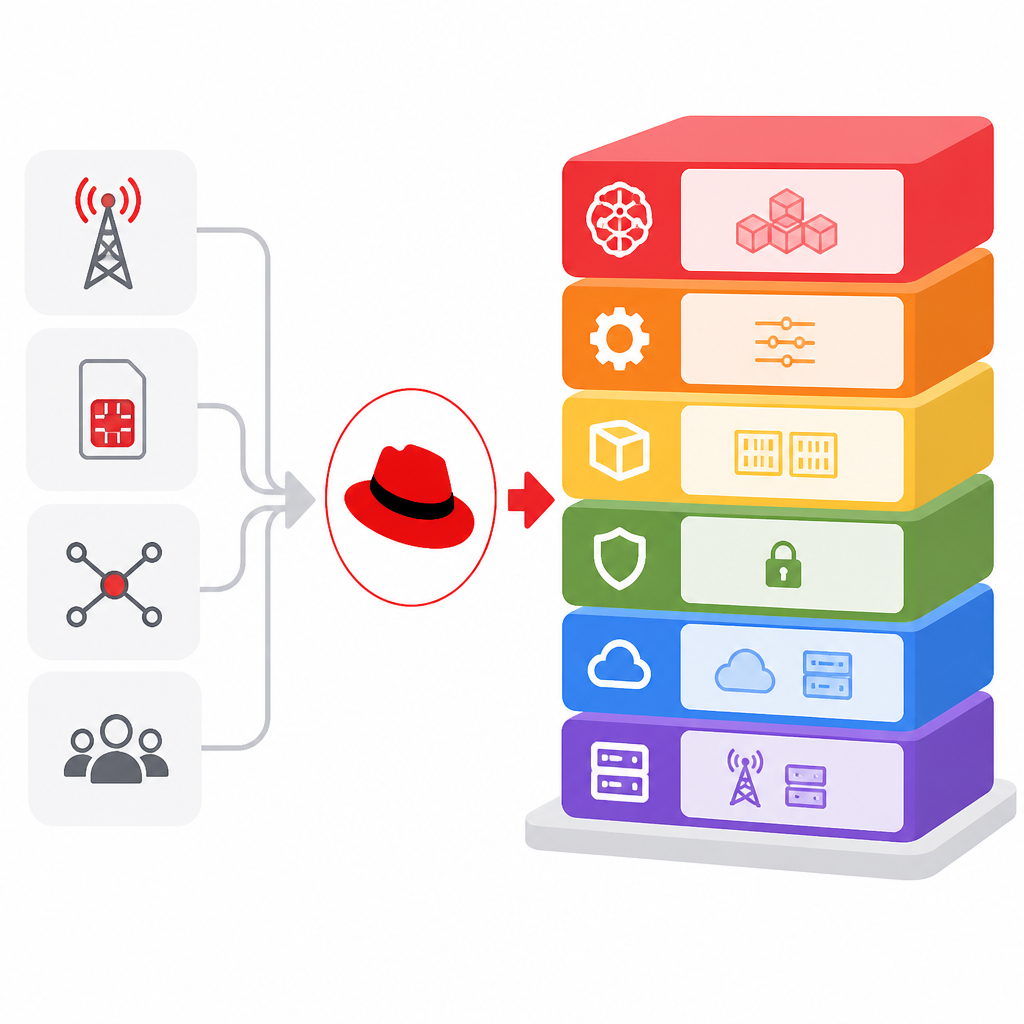 Red Hat AI 把電信 AI 變成堆疊