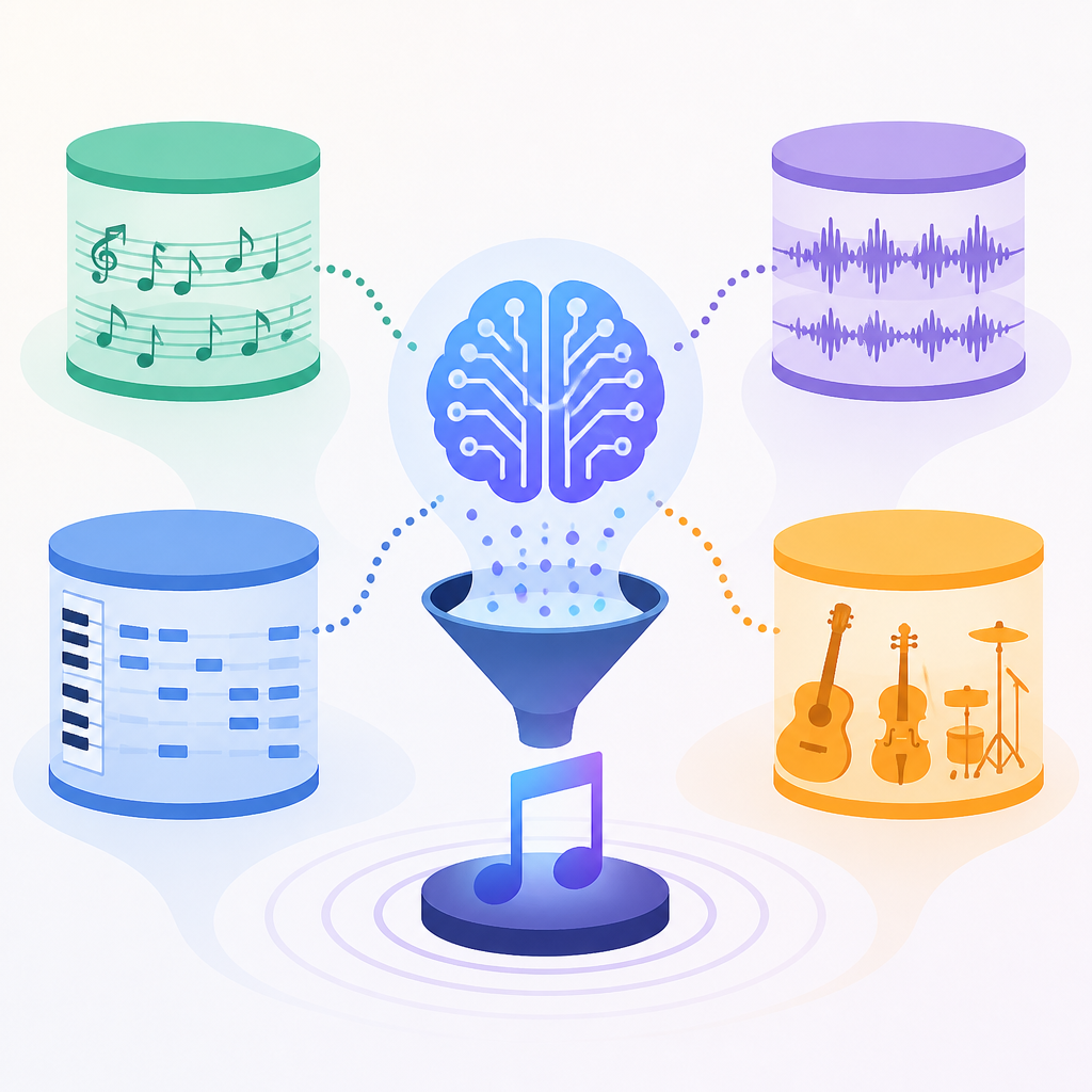 Four music datasets are shaping AI music training