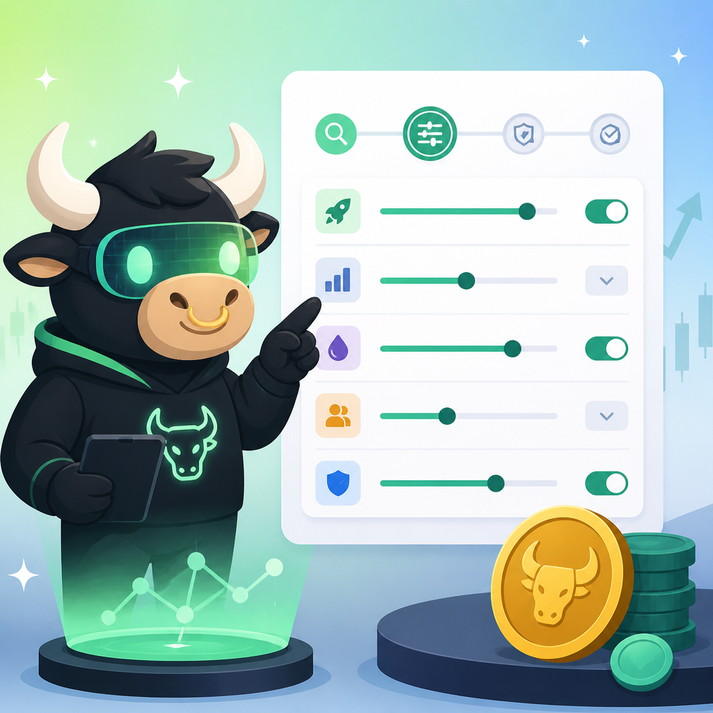 MemeToro AI 代幣預售篩選設定指南