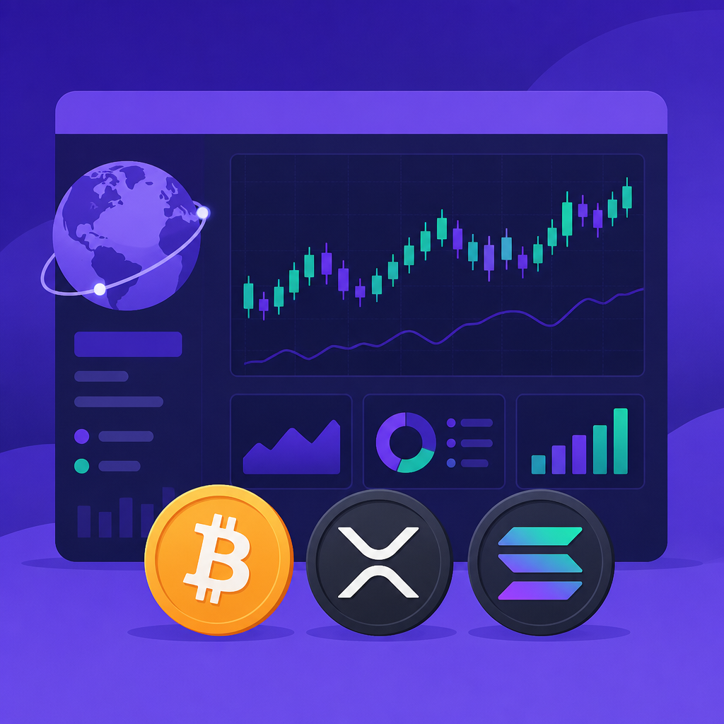 Yahoo Finance’s crypto hub keeps Bitcoin, XRP, and Solana in view