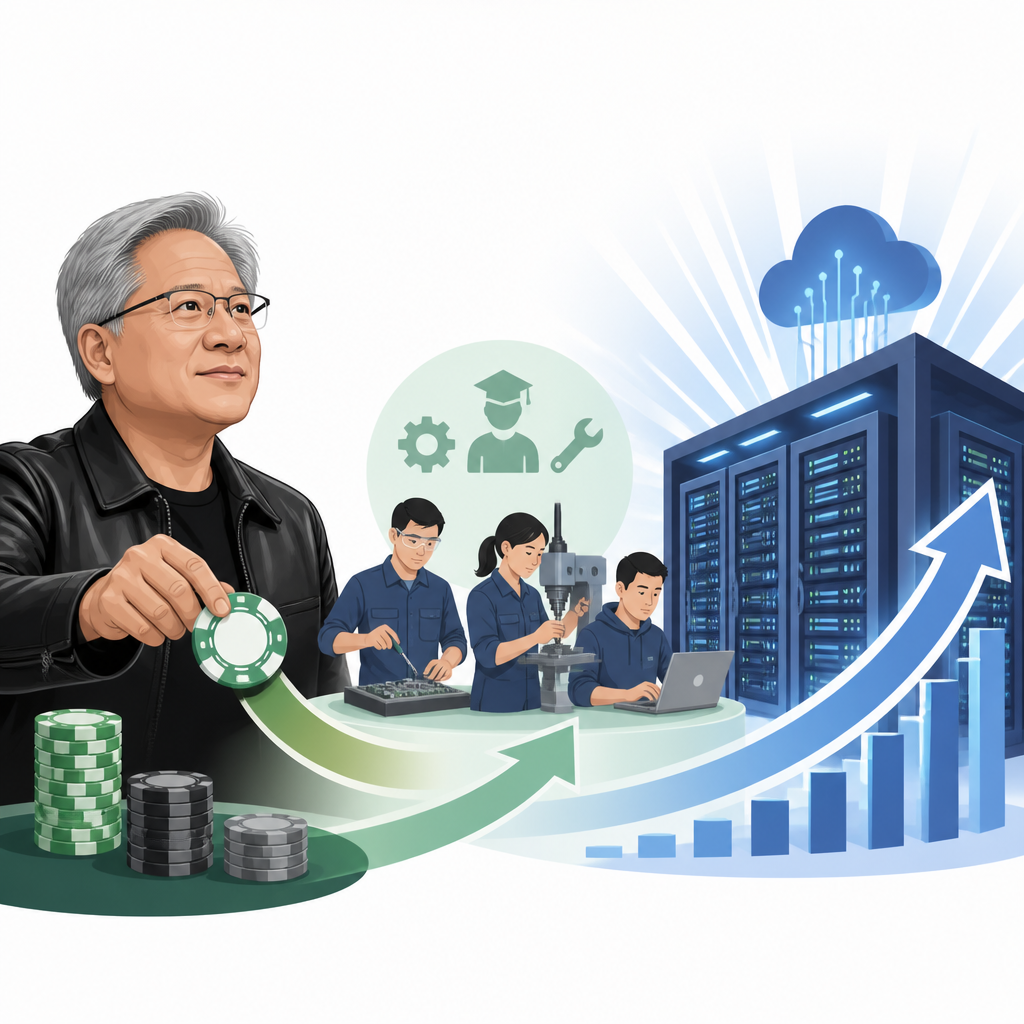 黃仁勳押注技職,正踩中資料中心熱潮