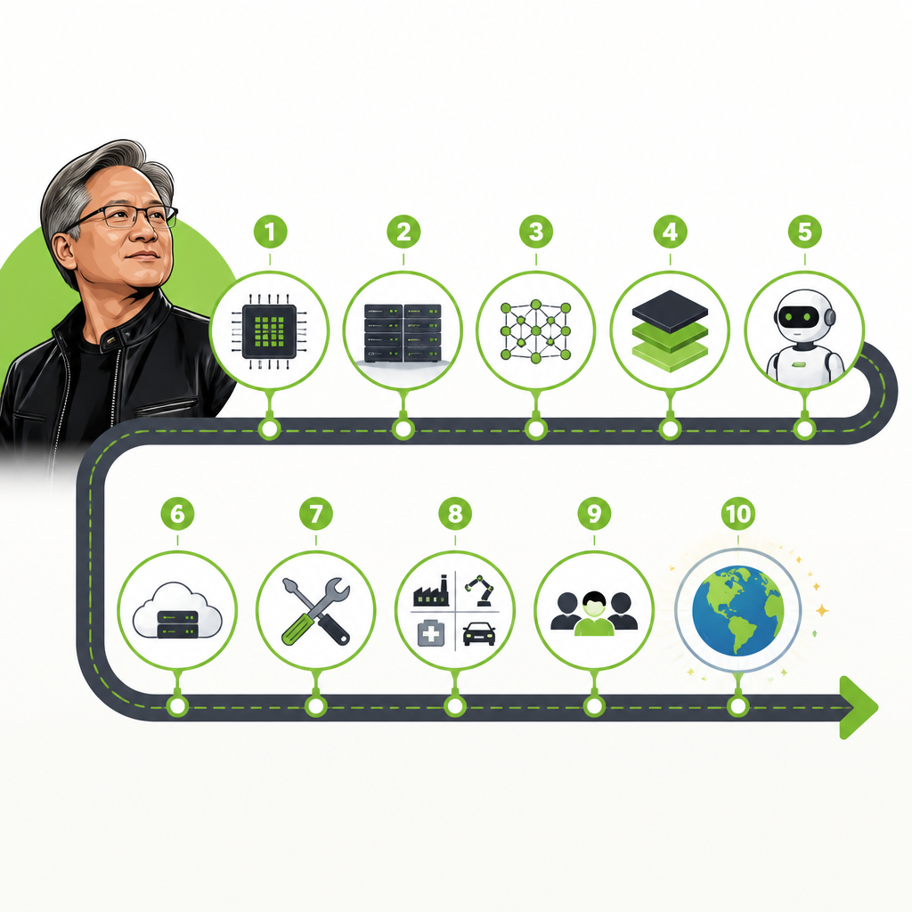 Jensen Huang's AI Roadmap in 10 Moves