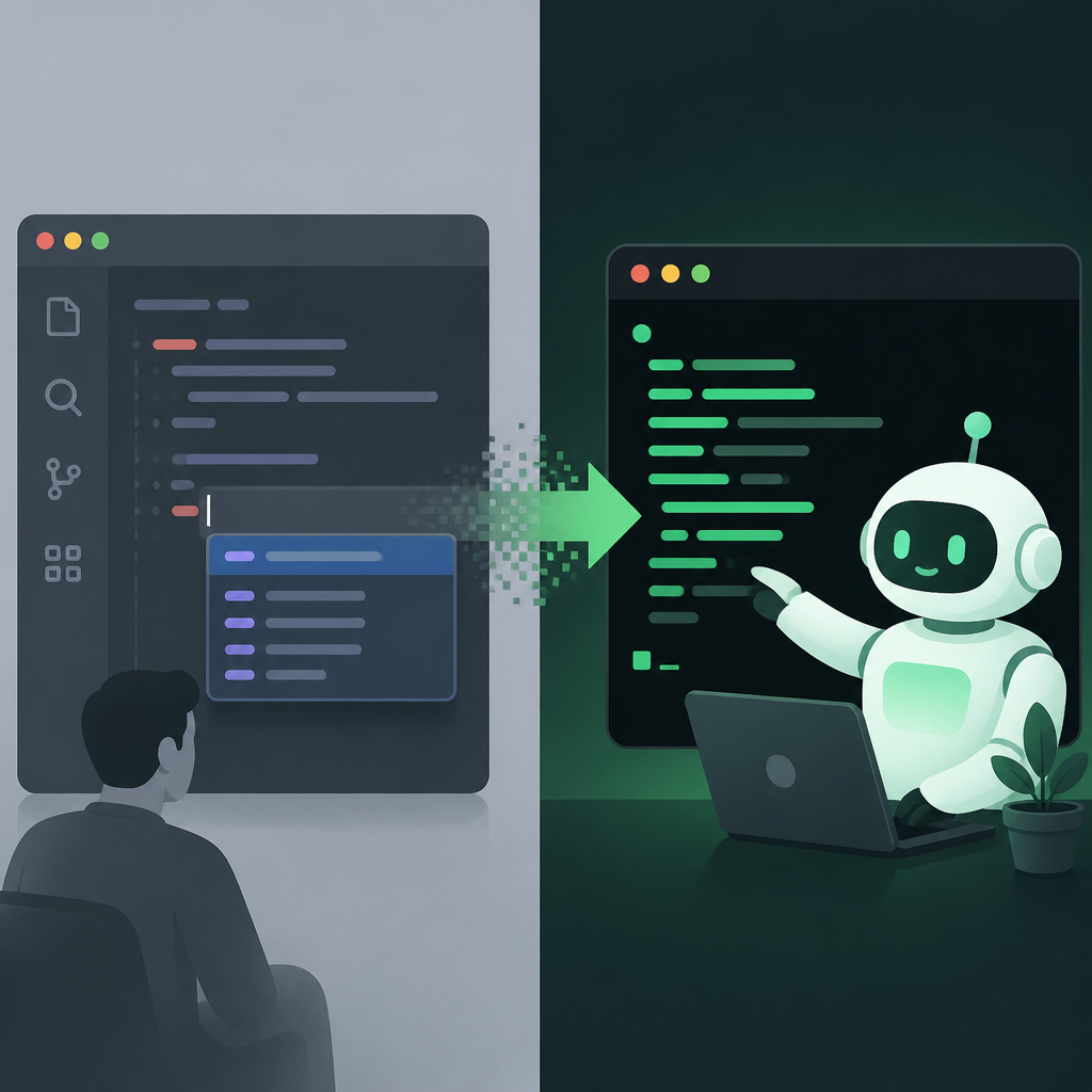 终端里的编程代理，正在取代 IDE 里的行级补全