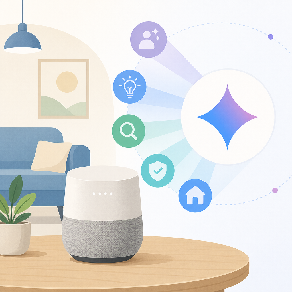 Google Home Speaker 預購先看 Gemini 取向
