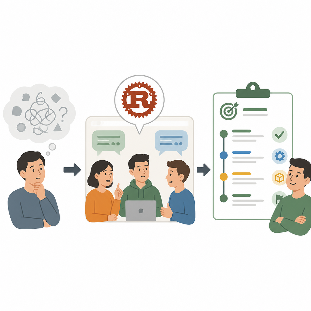 Rust forum check-ins turn vague work into plans