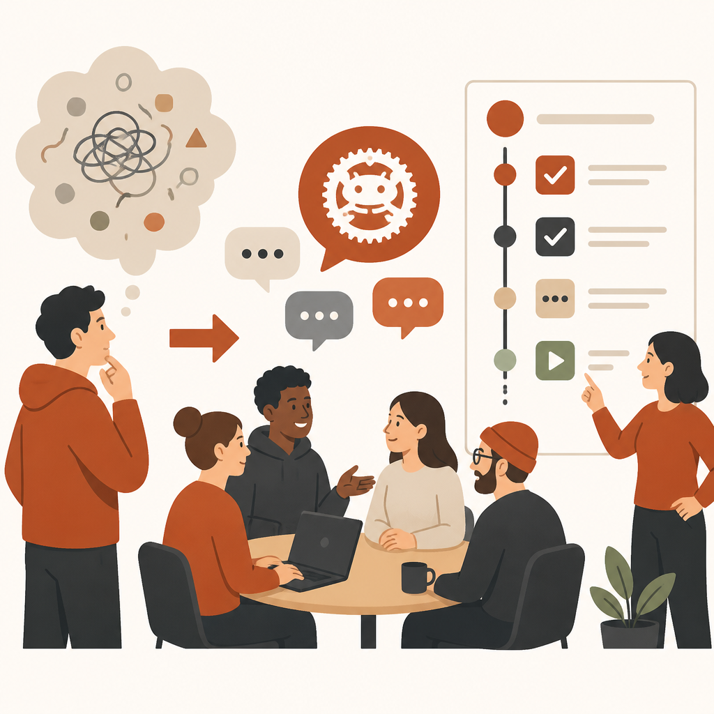 Rust forum check-ins turn vague work into plans