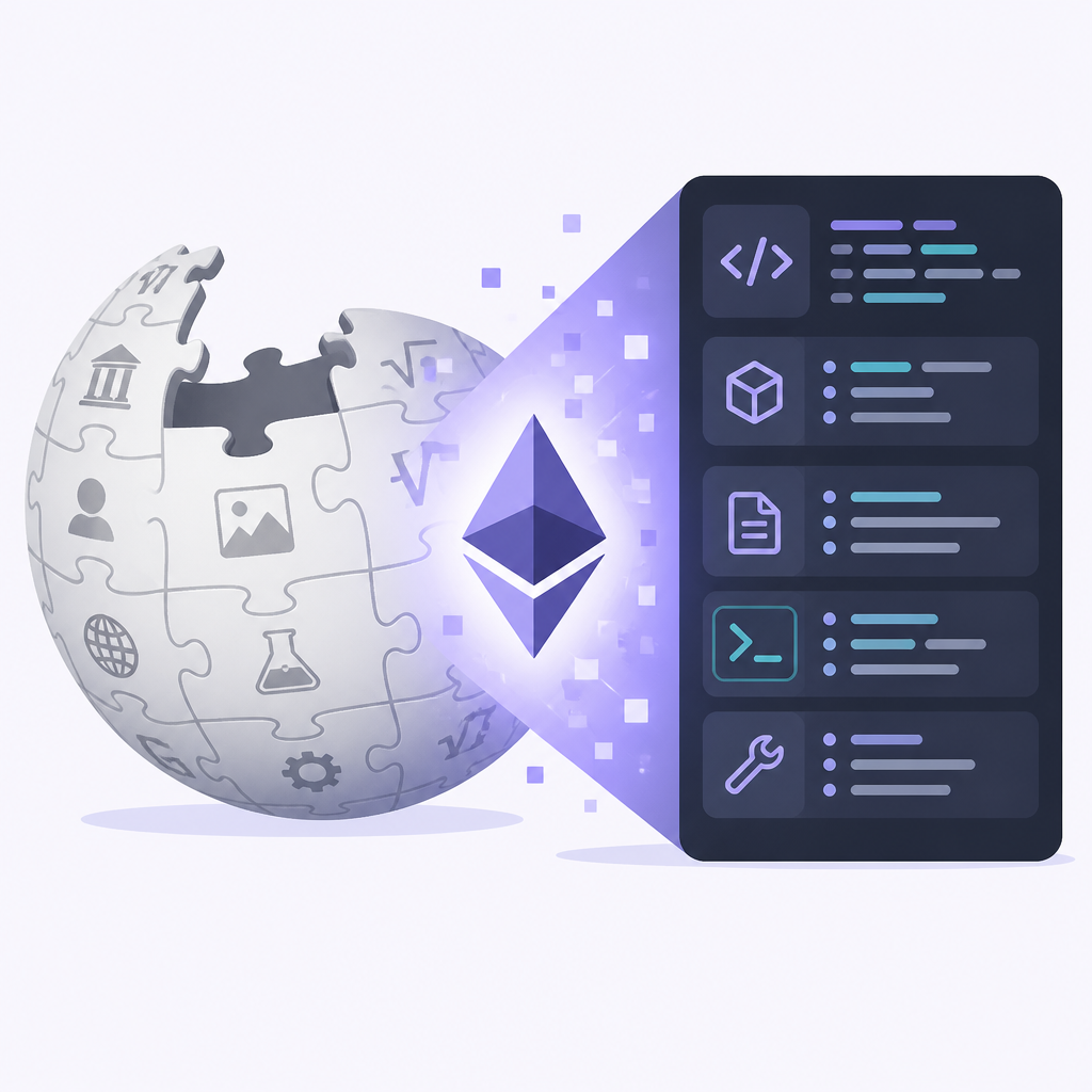 Ethereum turns Wikipedia into a dev cheat sheet
