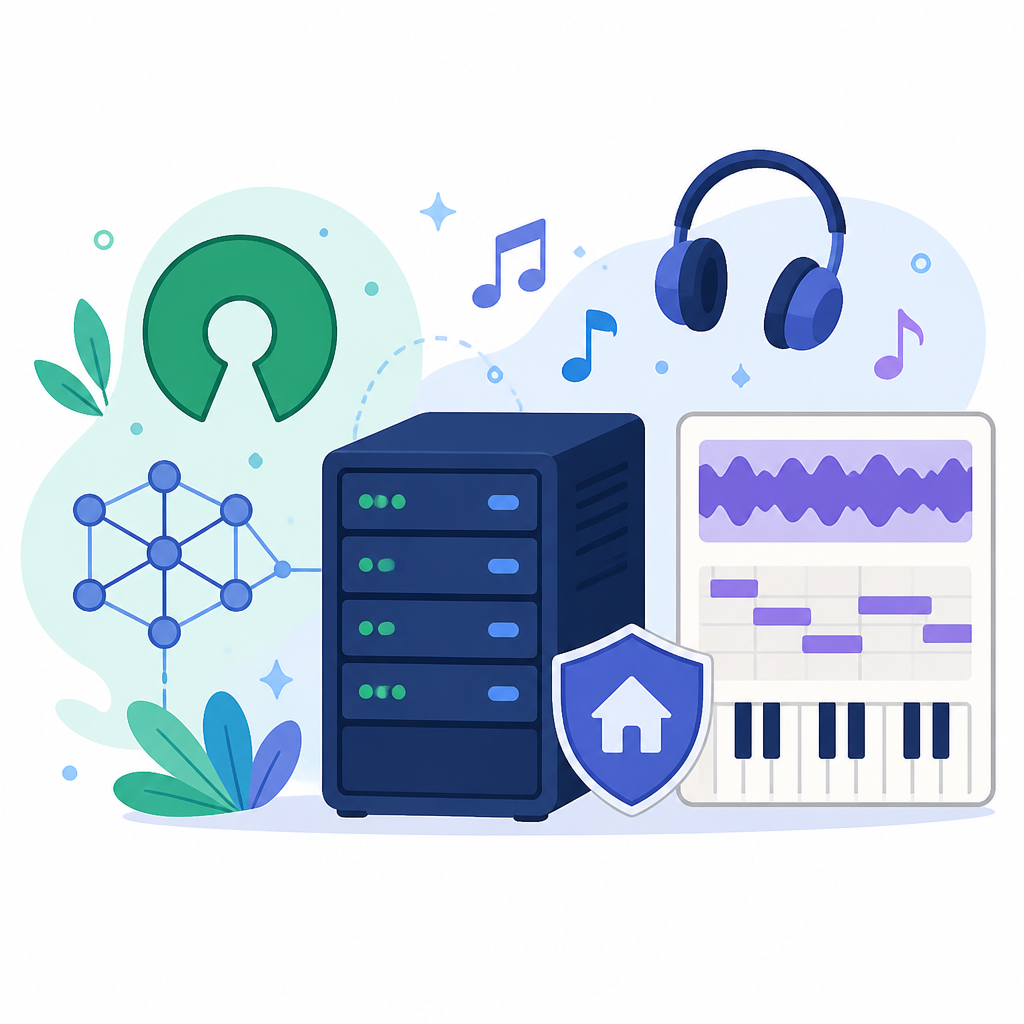 Open-source AI music generators that self-host well