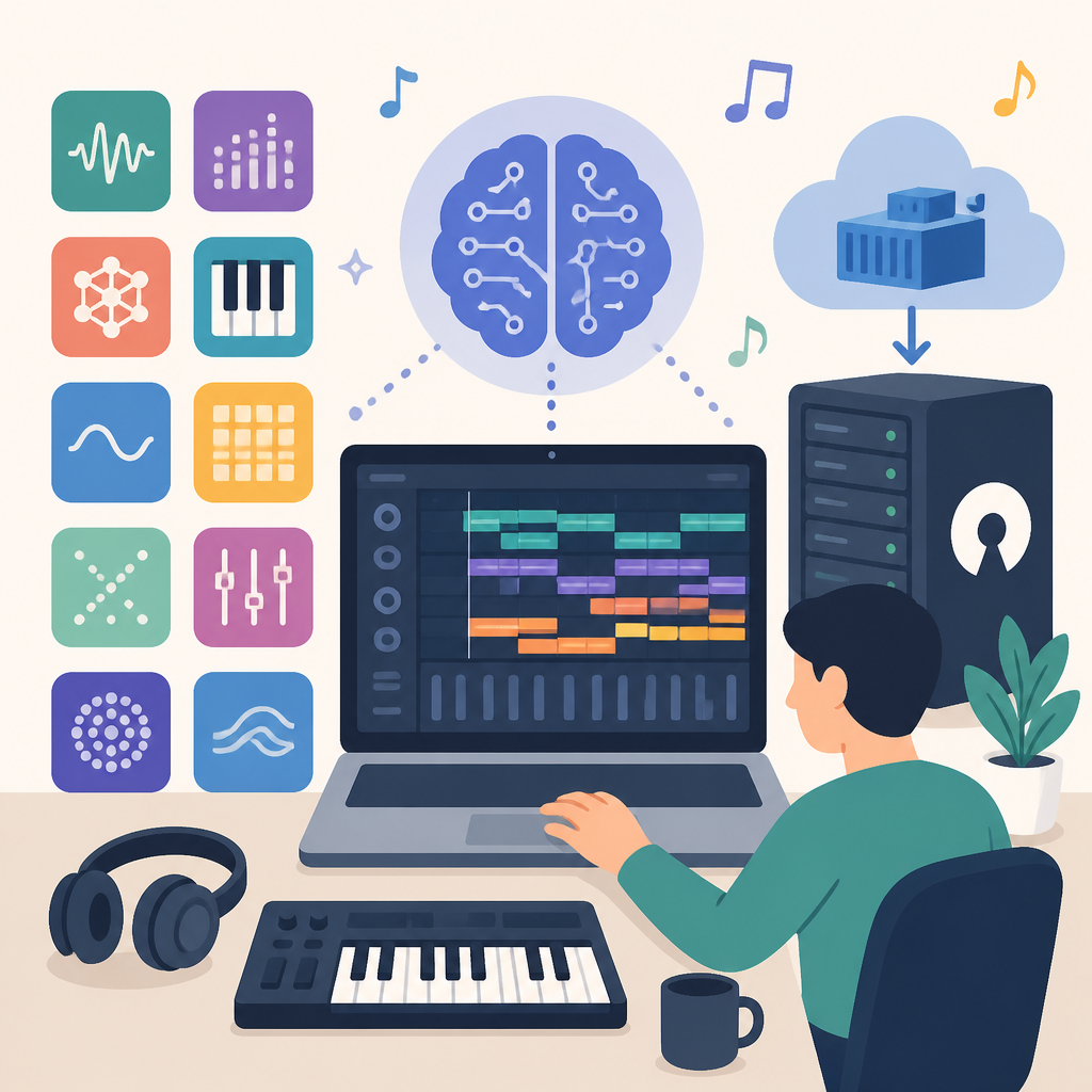 10 款可自架的開源 AI 作曲工具