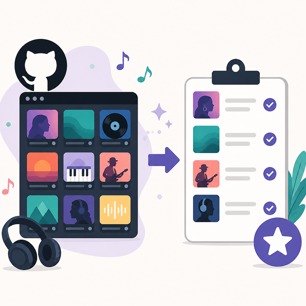 GitHub’s music topic turns discovery into a shortlist
