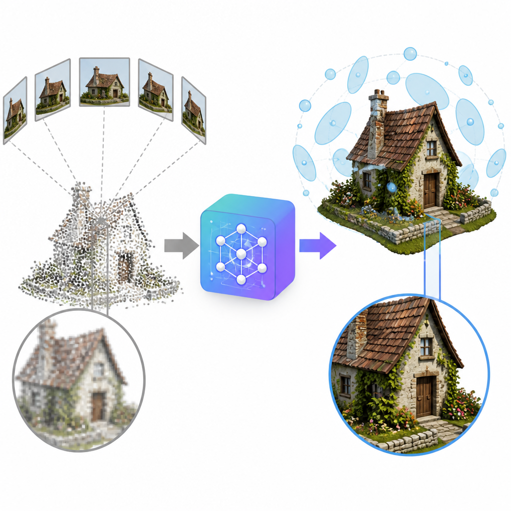 FLUX3D fixes 3DGS detail loss from images