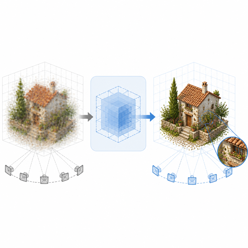 FLUX3D 讓 3DGS 保住細節