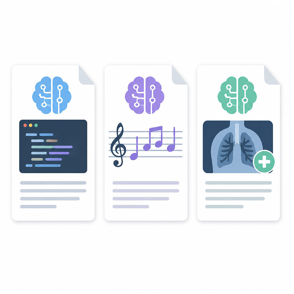 3 AI papers on code, music, and diagnosis