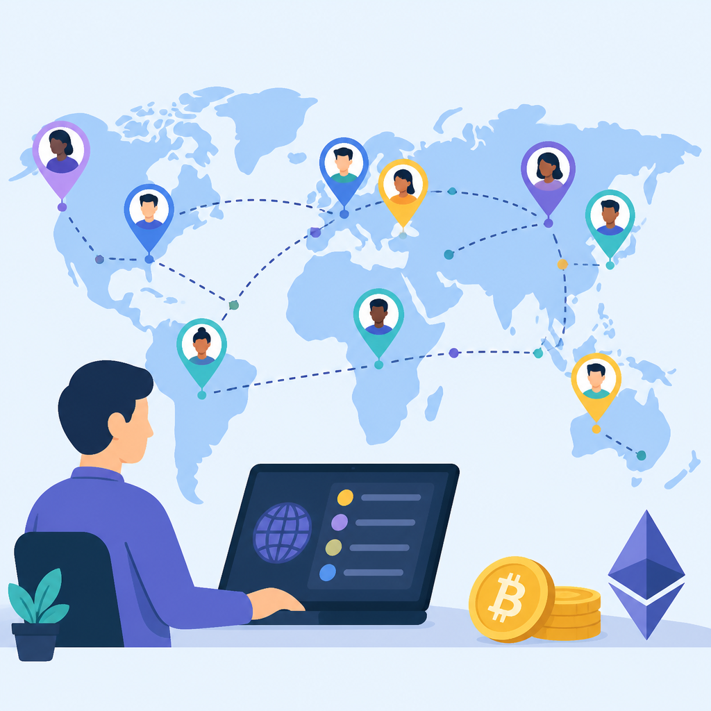 CryptoJobsList turns 353 remote roles into a job map