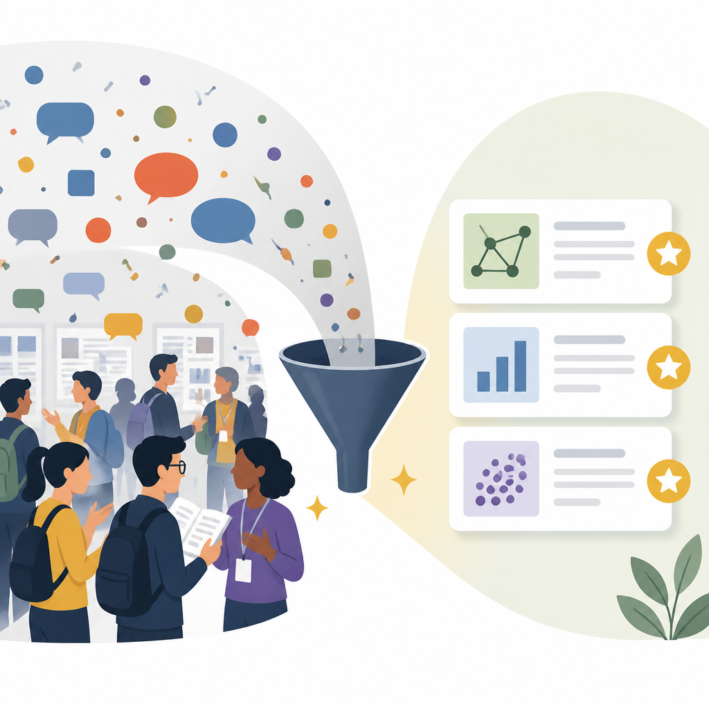 Best-paper lists turn conference noise into taste