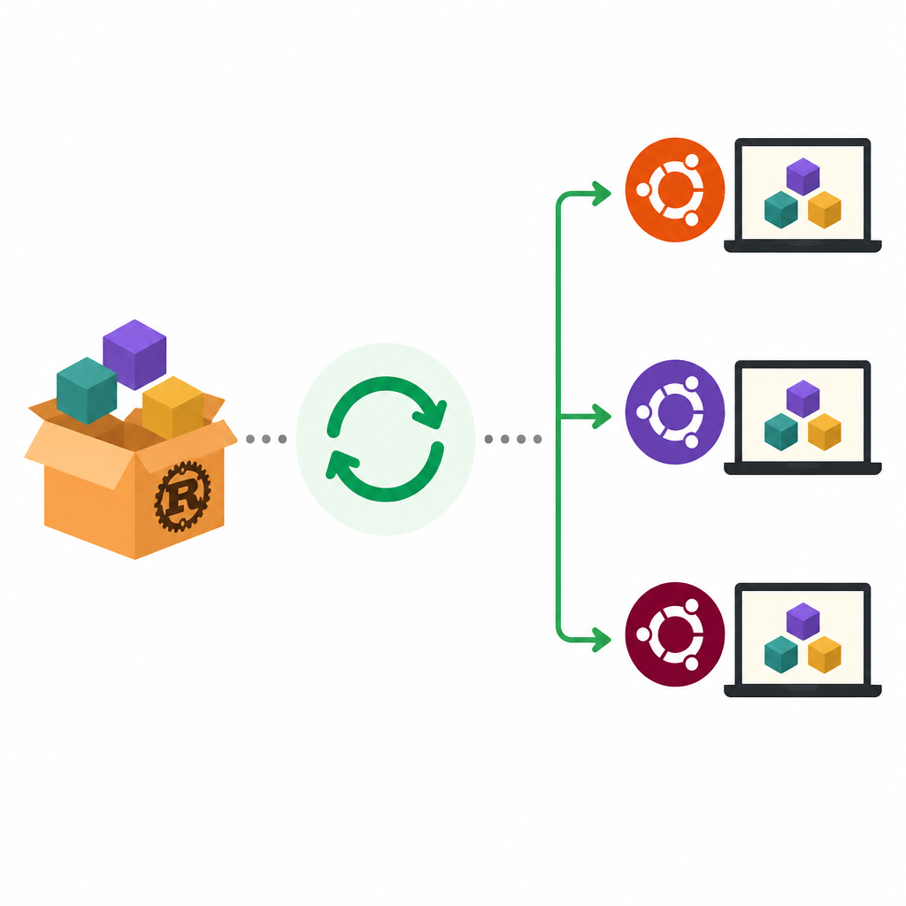 Update Rust packages for Ubuntu releases