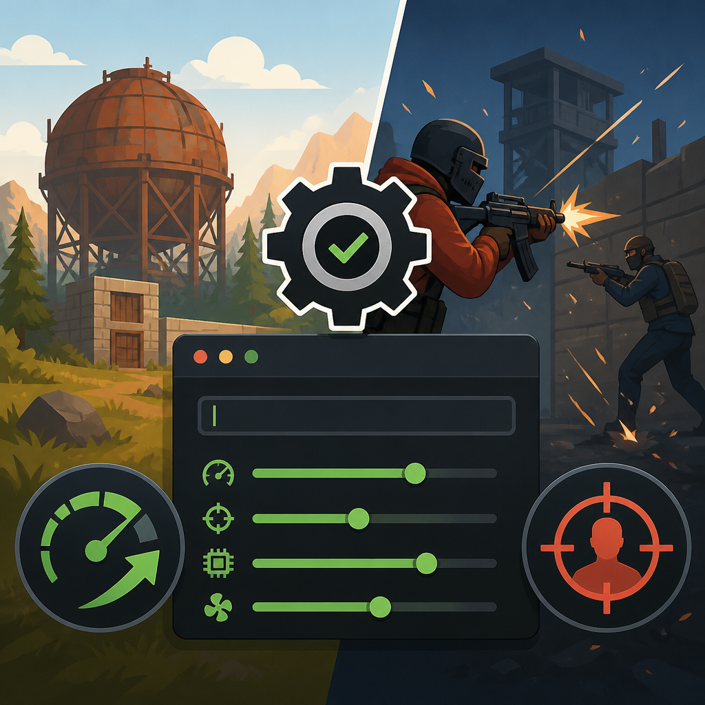 Rust launch options that improve FPS and PvP