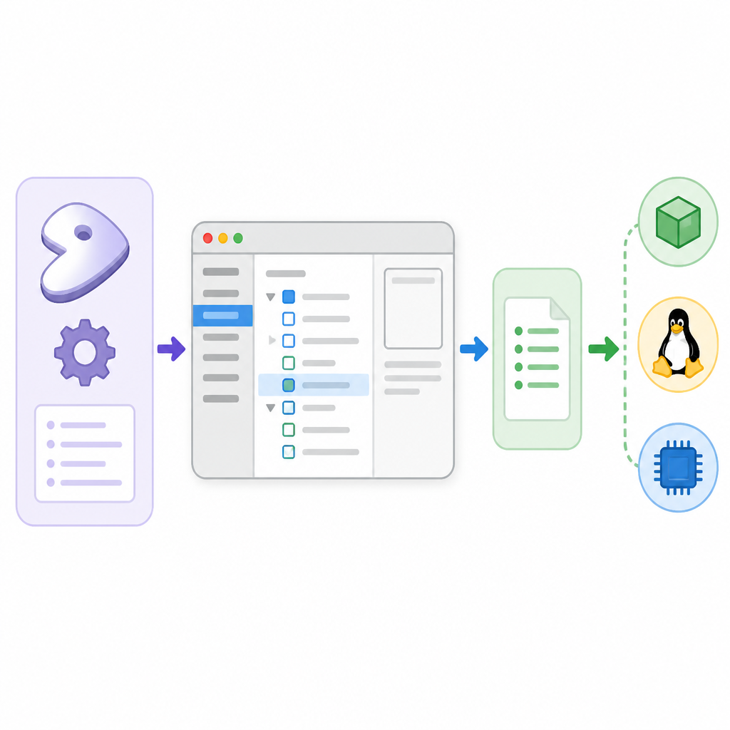 Gentoo kernel config turns menuconfig into a workflow