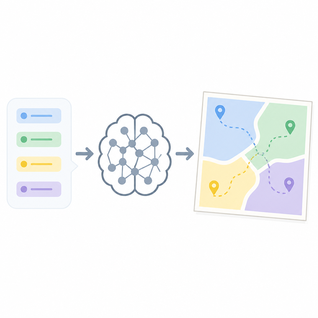 Extracted prompts turn model behavior into a map