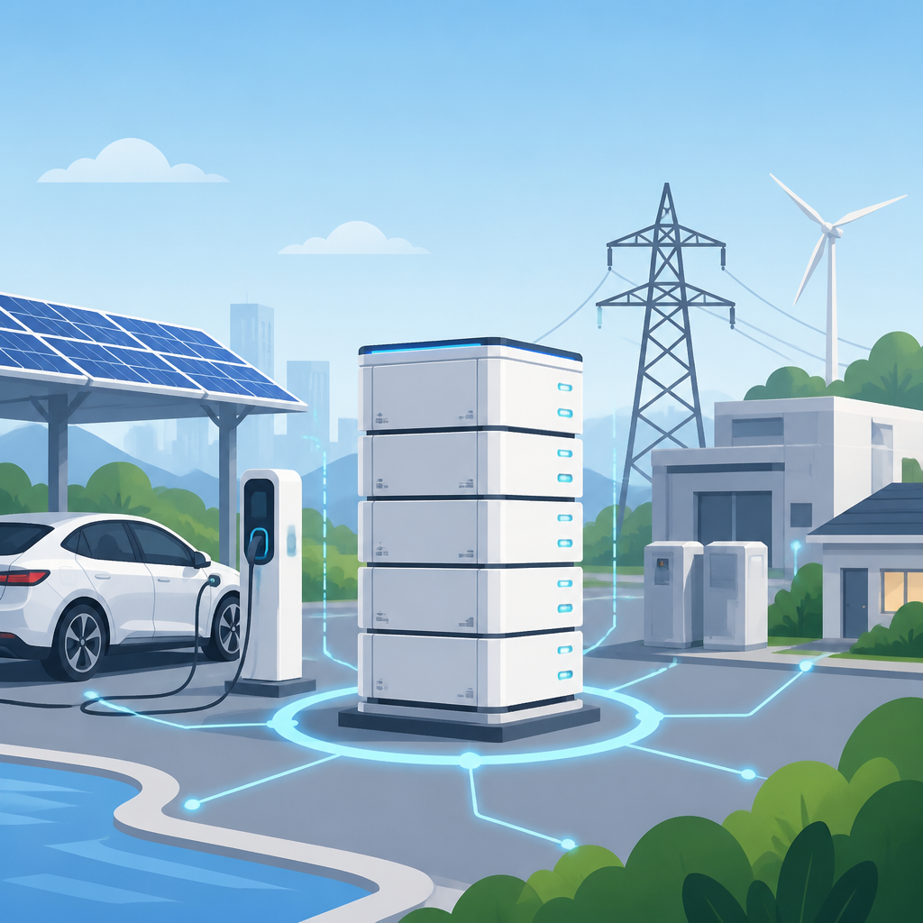 Kehua 充電堆疊把站點變電力樞紐