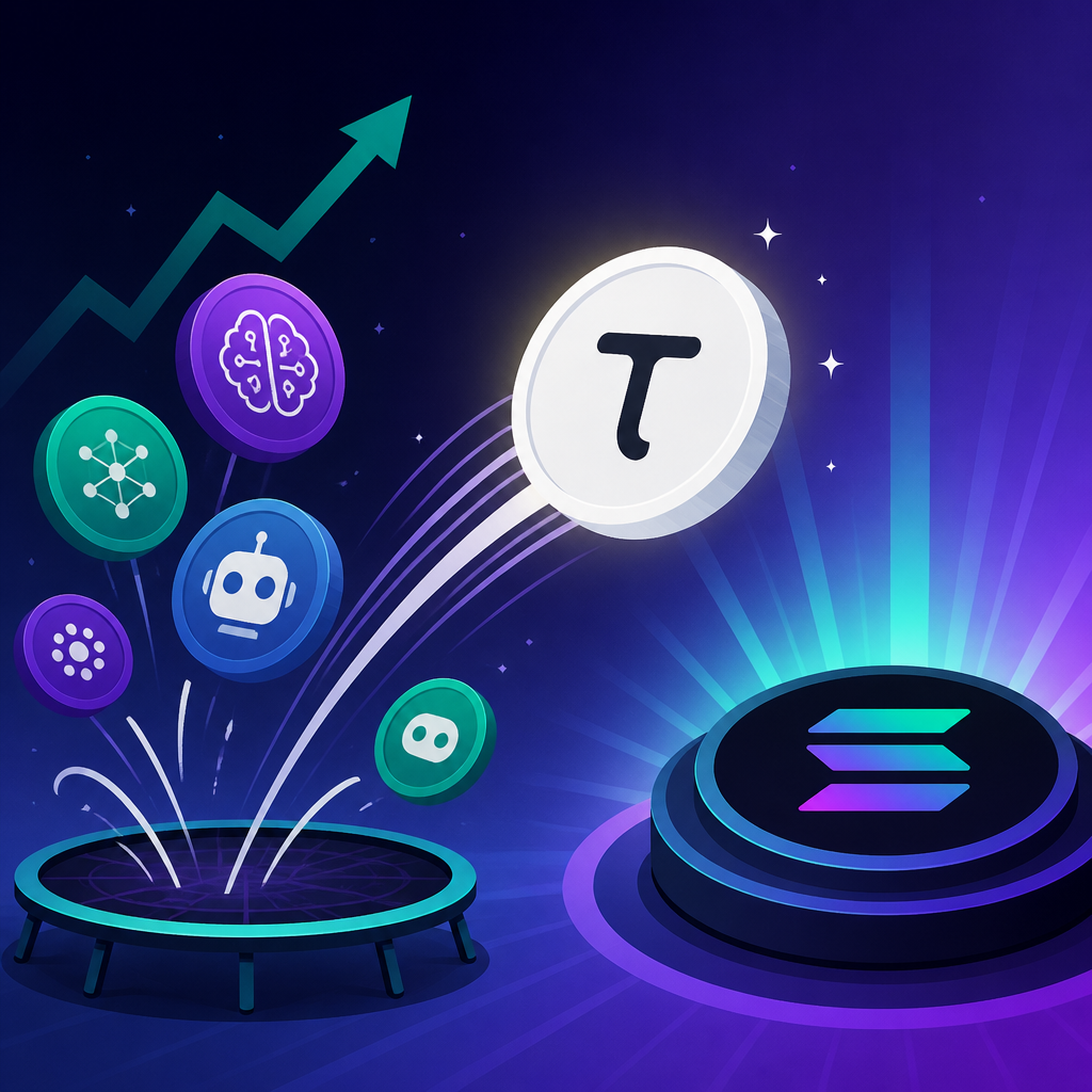 AI tokens rebound as TAO lands on Solana