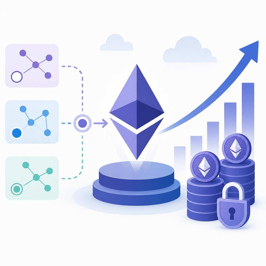 Ethereum Rises on L2 Activity and Staking
