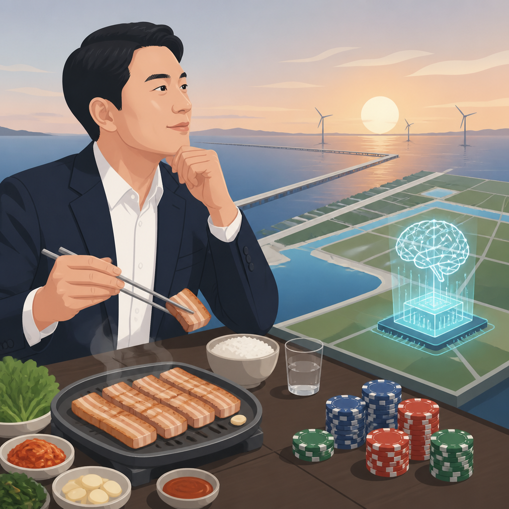 李元澤用三層肉晚餐押注 Saemangeum AI