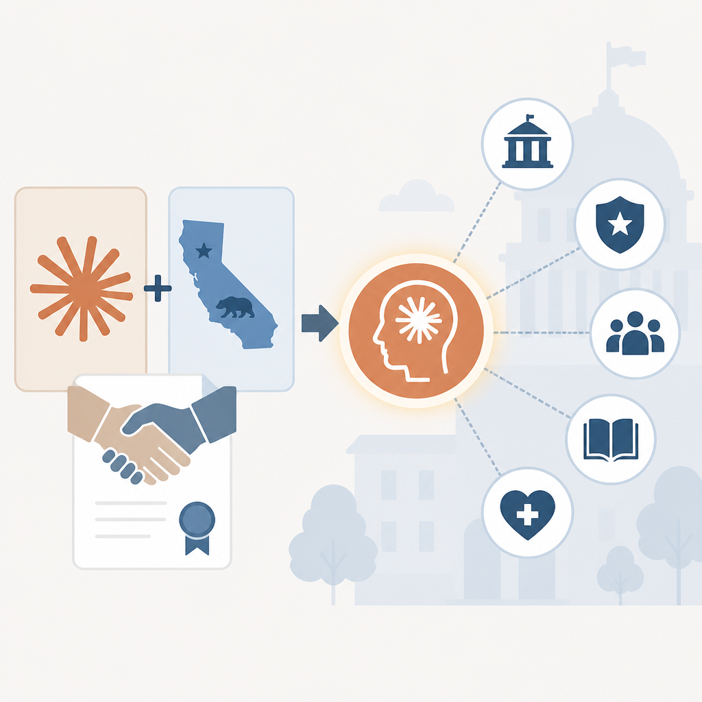 Anthropic’s California deal makes Claude the default public-sector AI