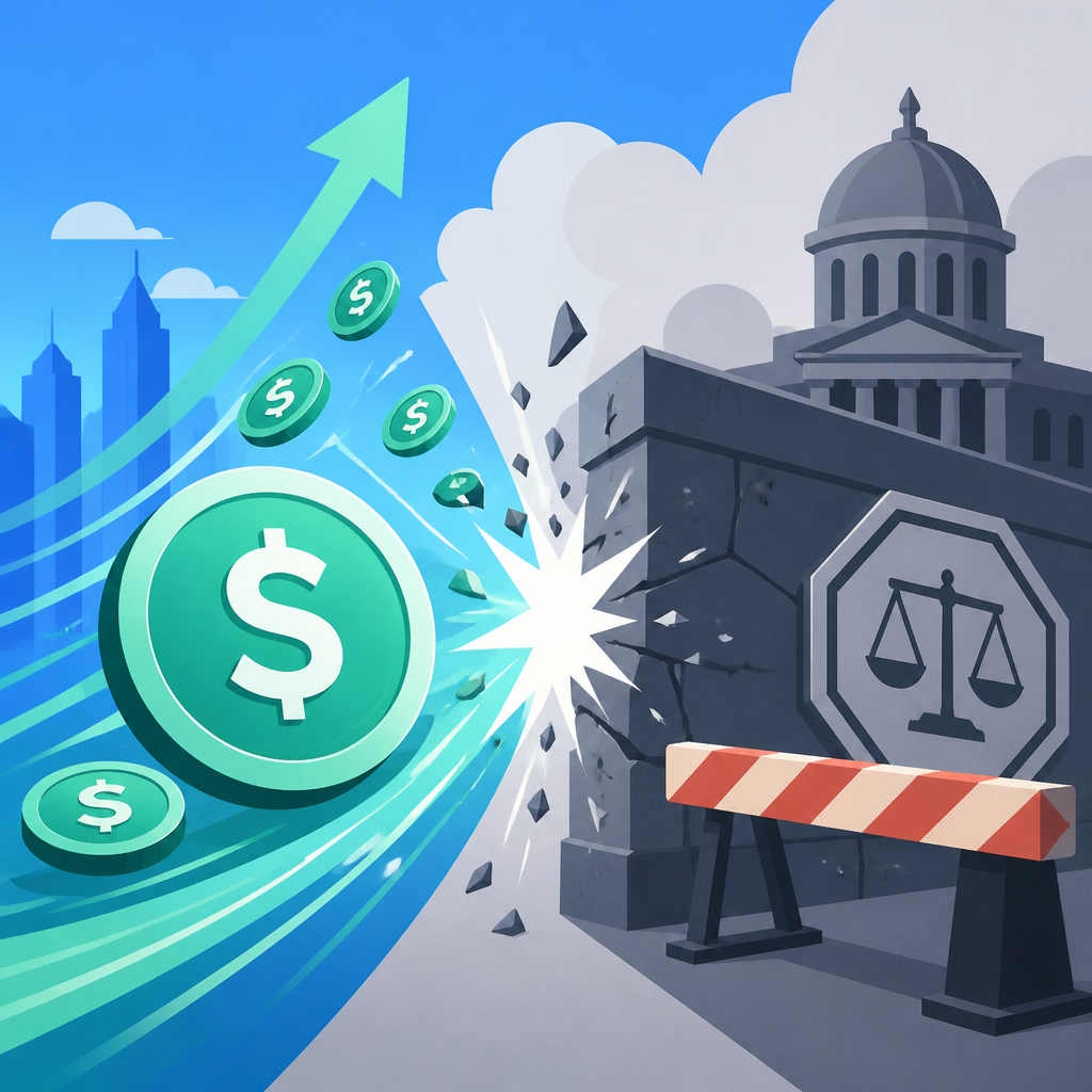 The stablecoin boom is colliding with policy limits