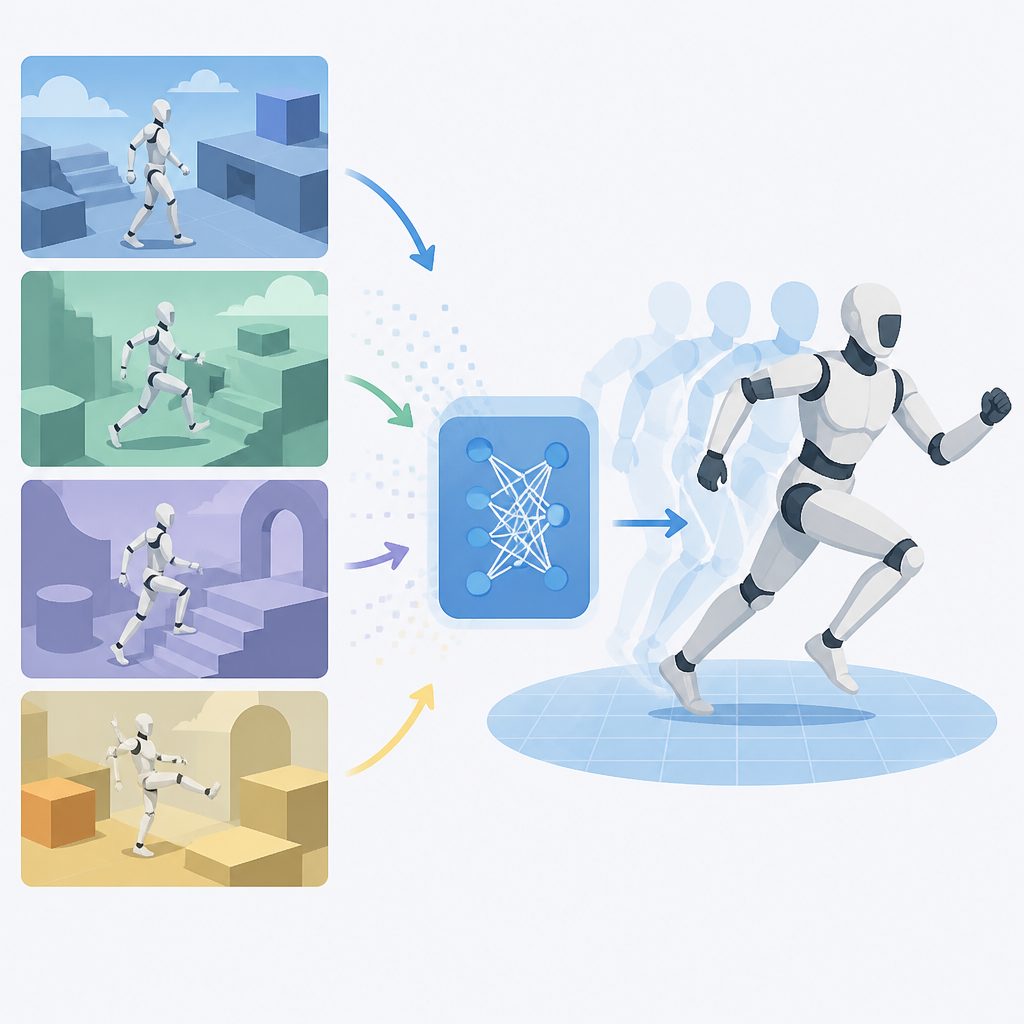 VLK trains humanoid motion from synthetic scenes