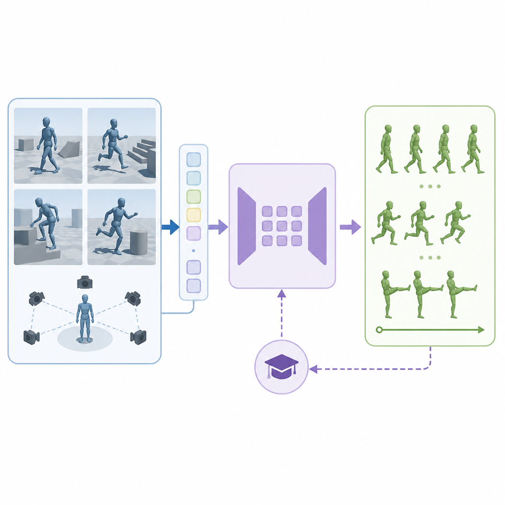 VLK trains humanoid motion from synthetic scenes