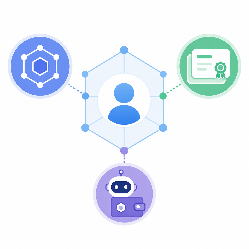 Web3 identity adds DIDs, VCs, and AI agent wallets