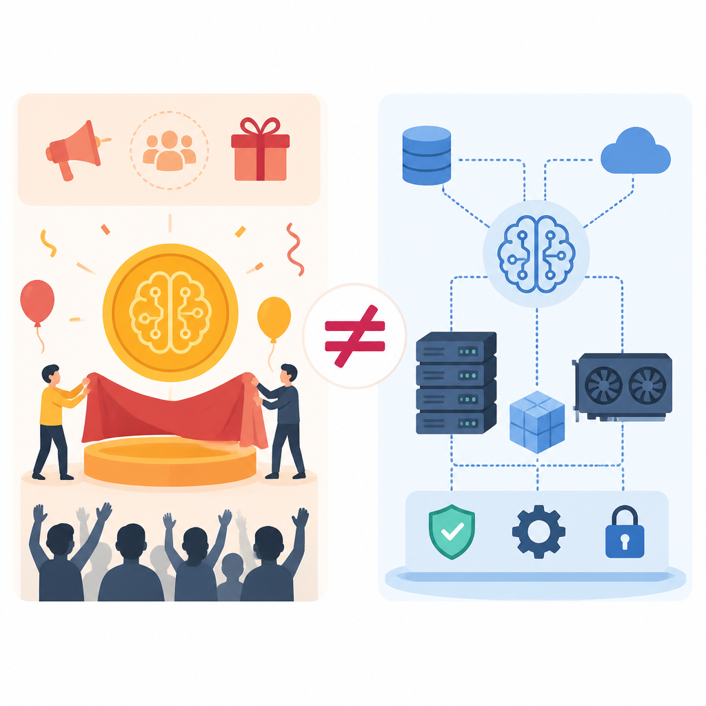 AI 功能代幣多半仍是預售行銷,不是基礎設施
