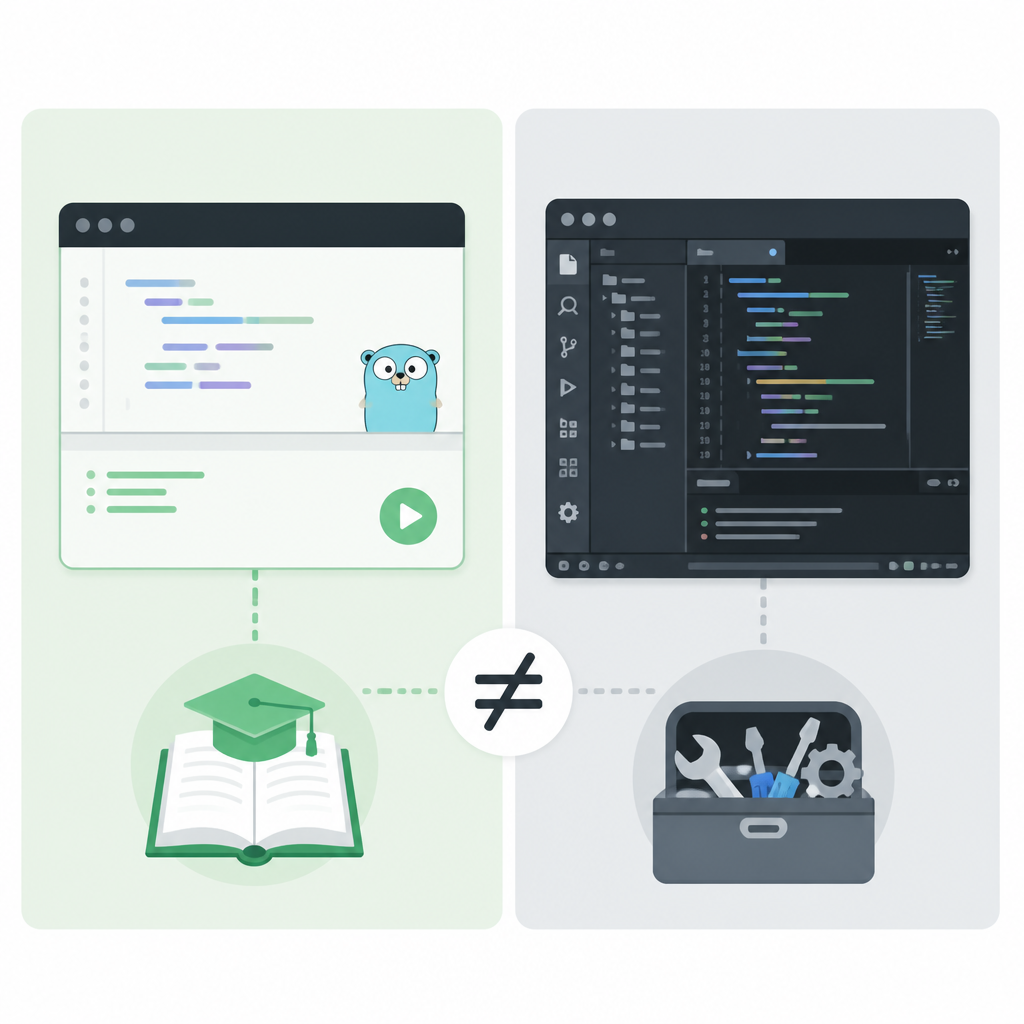 Boot.dev 的 Go Playground 是教學工具,不是完整 IDE