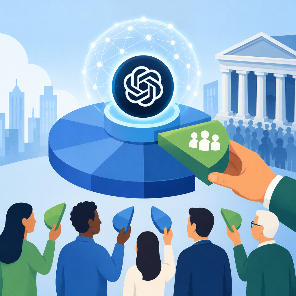 OpenAI’s 5% stake idea turns AI into public equity