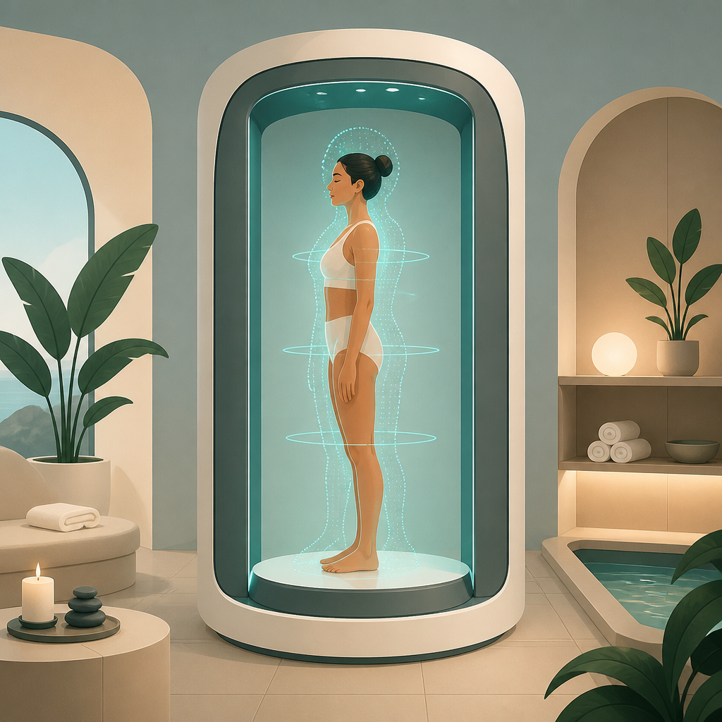 Midjourney is building a body-scan spa
