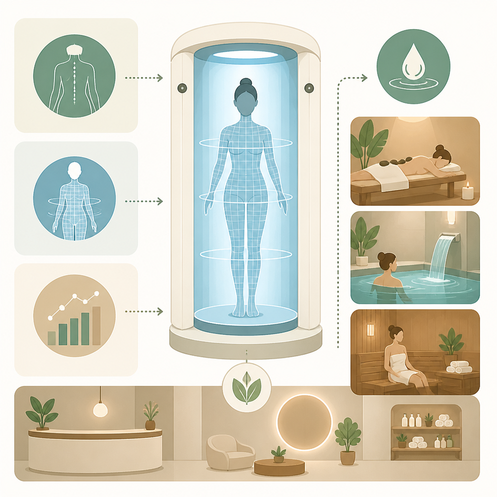 Midjourney 想做身體掃描水療館