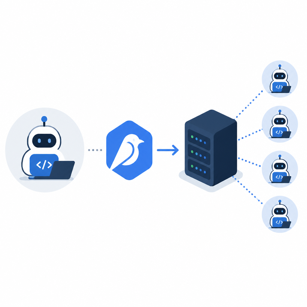 Ornith-1 turns agent coding into a server