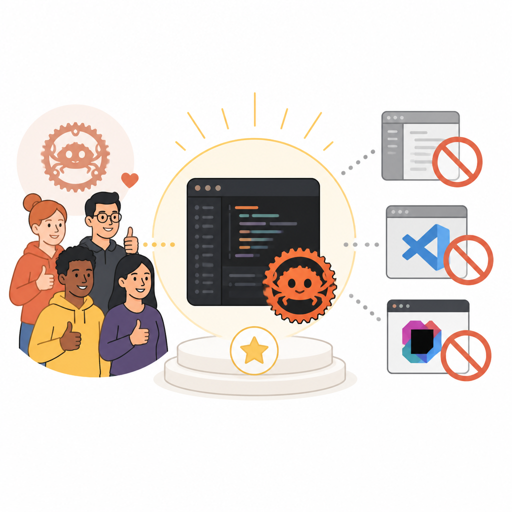 RustRover 2026.1.4 是 Rust 團隊的正確預設 IDE