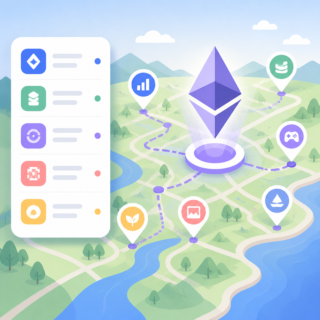 Ethereum app list 把探索變成地圖
